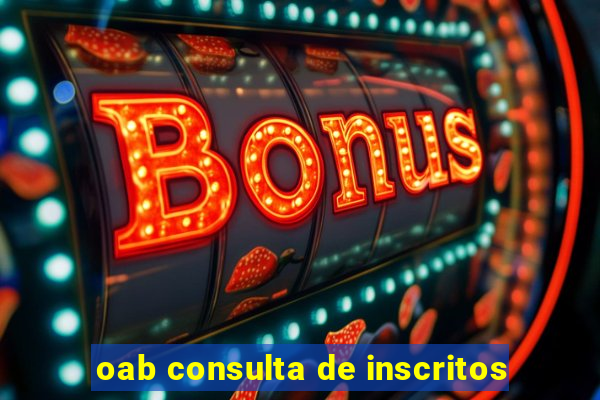 oab consulta de inscritos