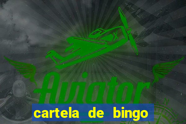 cartela de bingo cha de panela