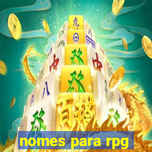 nomes para rpg