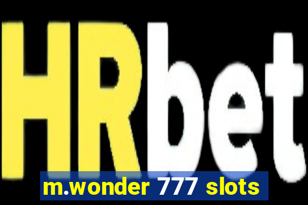 m.wonder 777 slots