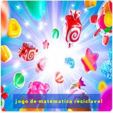 jogo de matematica reciclavel